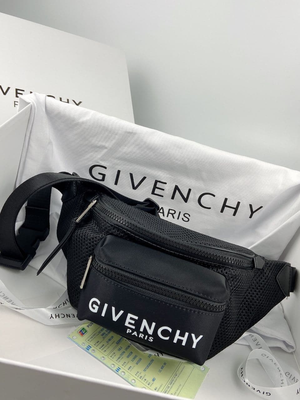 Givenchy 지방시 GIVENCHY 로고 프린트 나일론 범 백