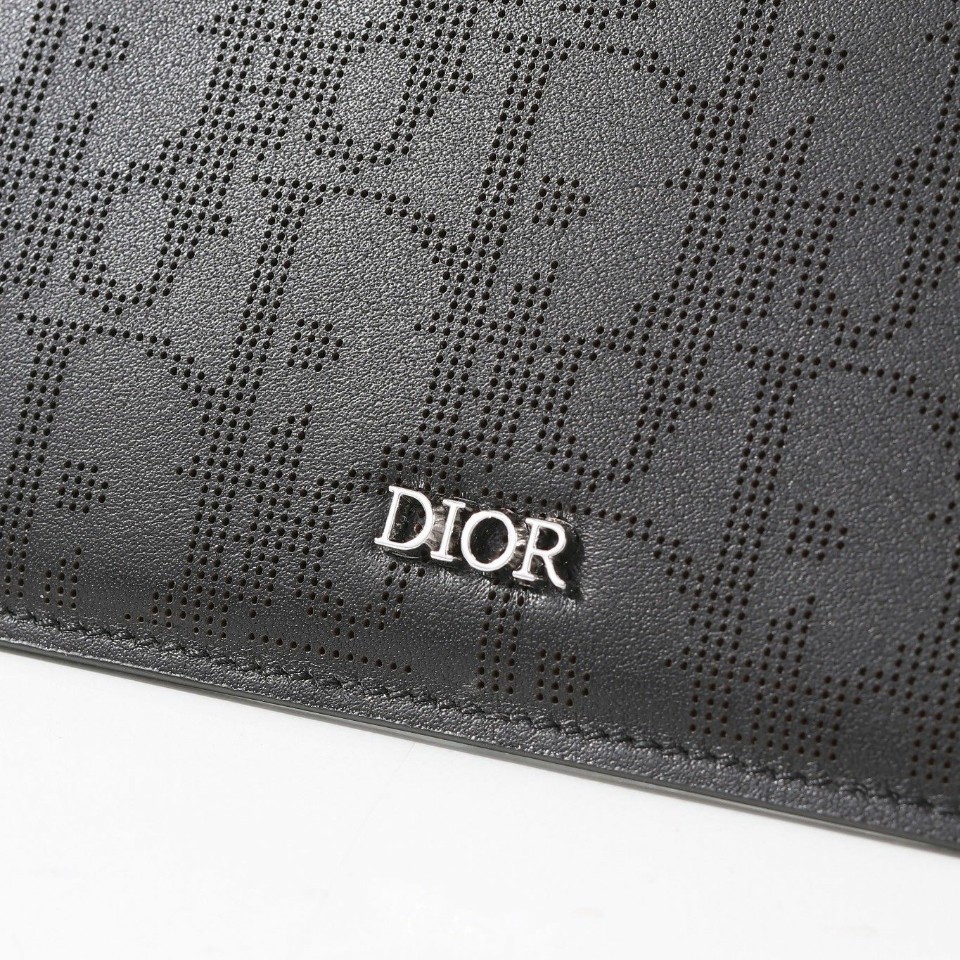 Dior 디올 Dior Oblique Galaxy 가죽 지퍼 카드 홀더