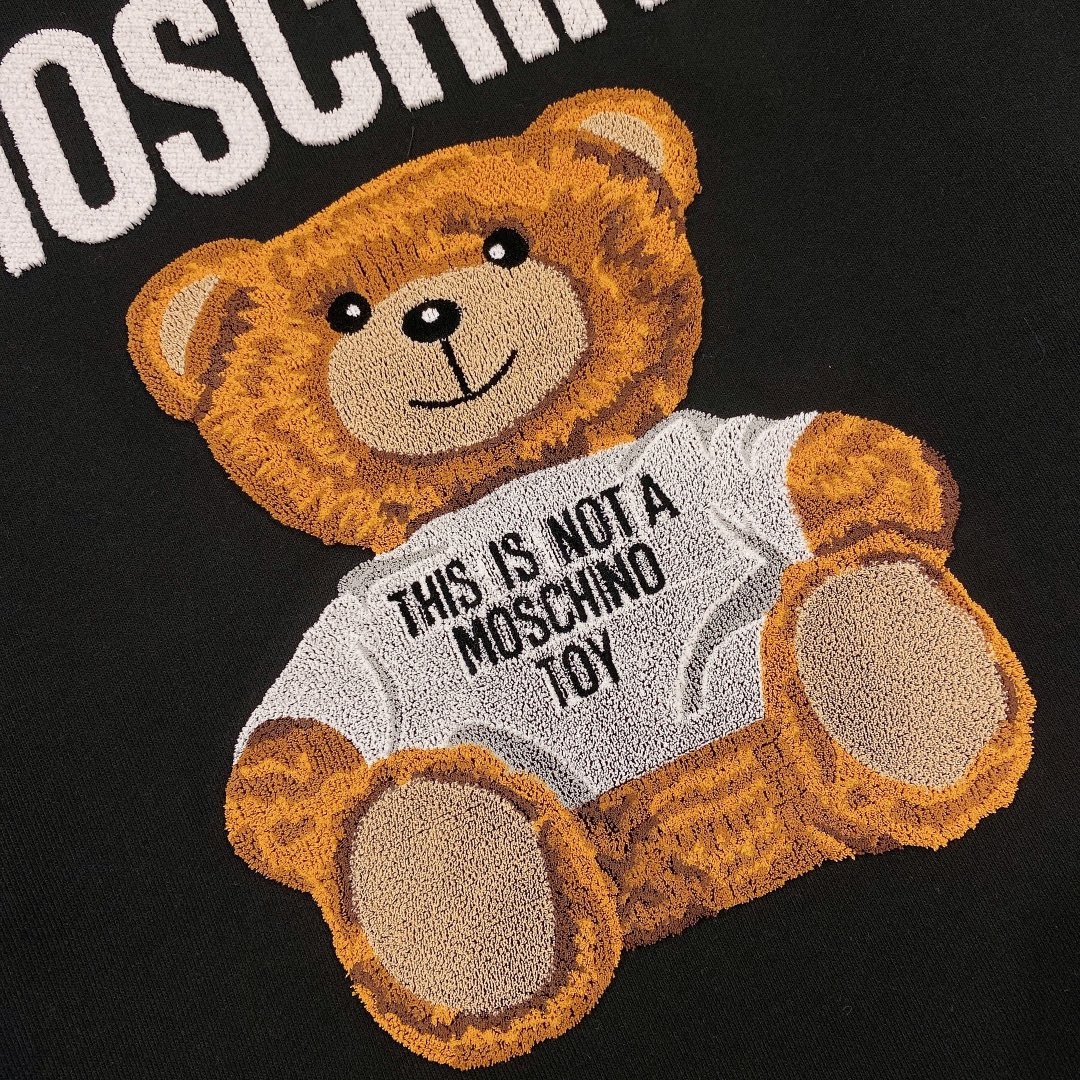 Moschino 모스키노 Teddy Bear 프린트 롱 스웻 셔츠