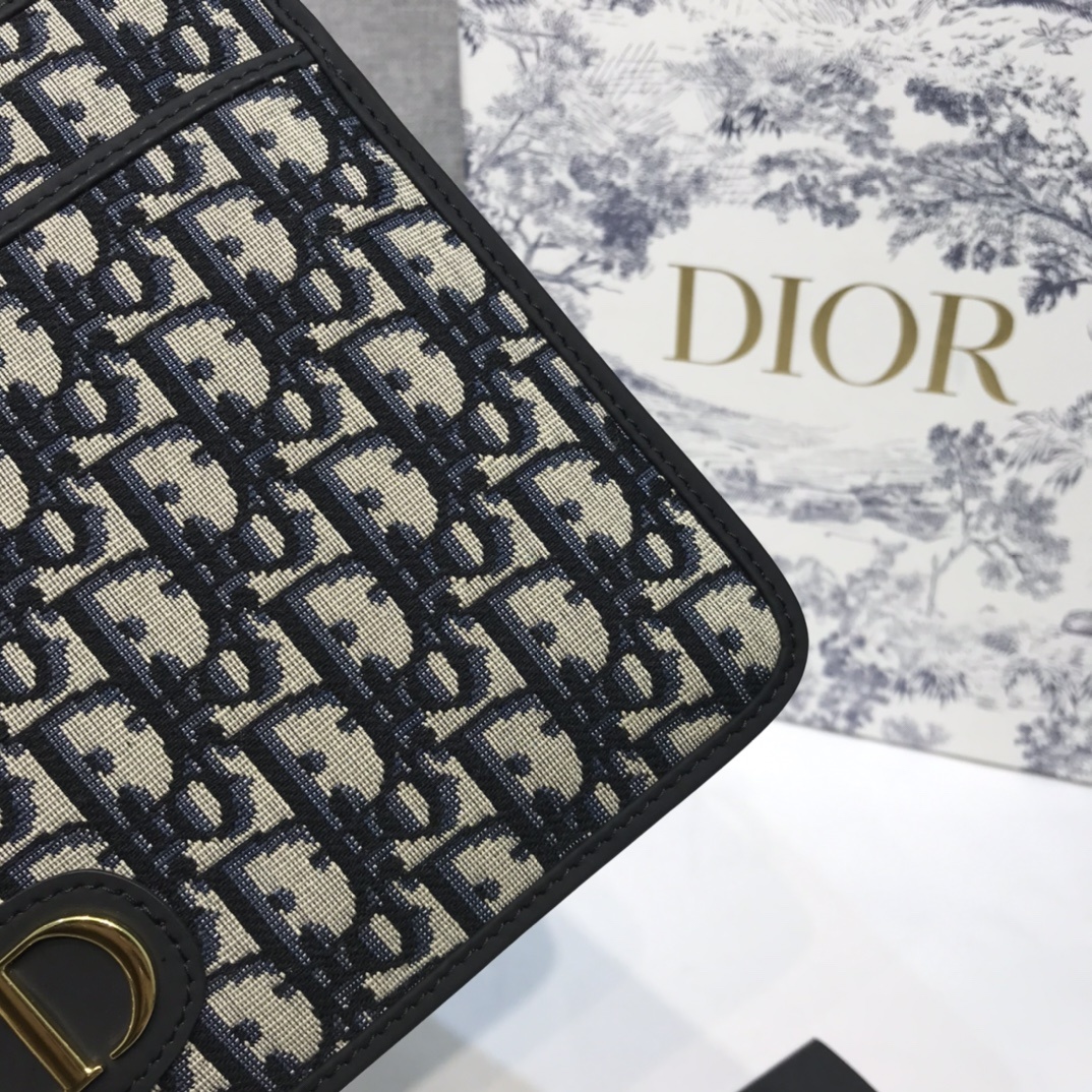 Dior 디올 오블리크 로고 파우치