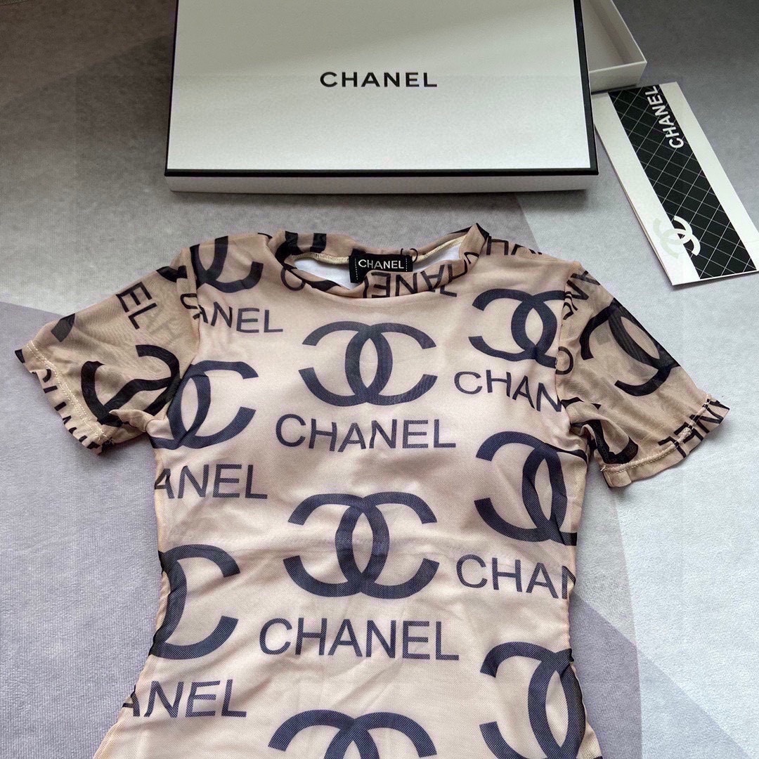 CHANEL 샤넬 로고 수영복