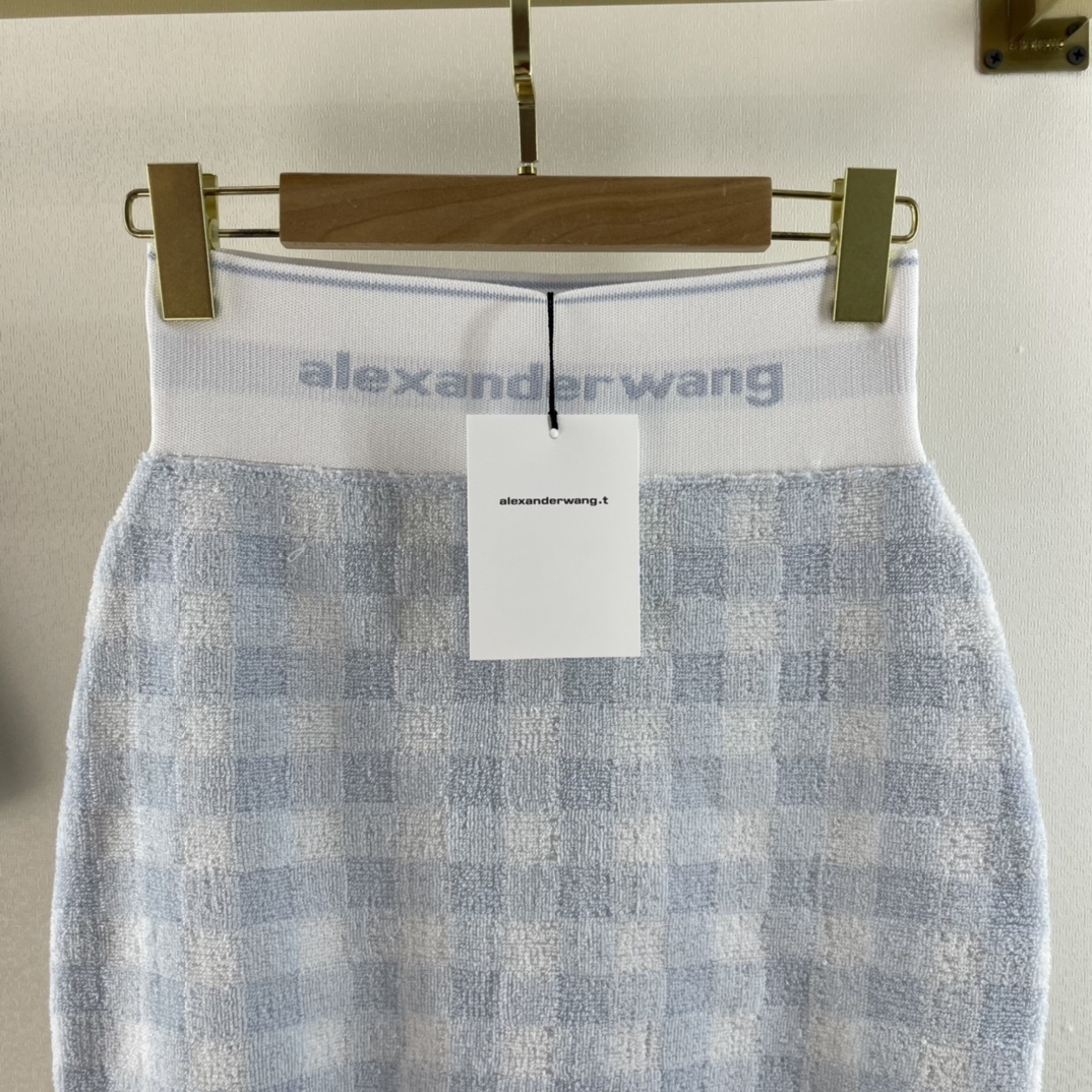 Alexander Wang 알렉산더 왕 깅엄 테리 재킷 미니스커트