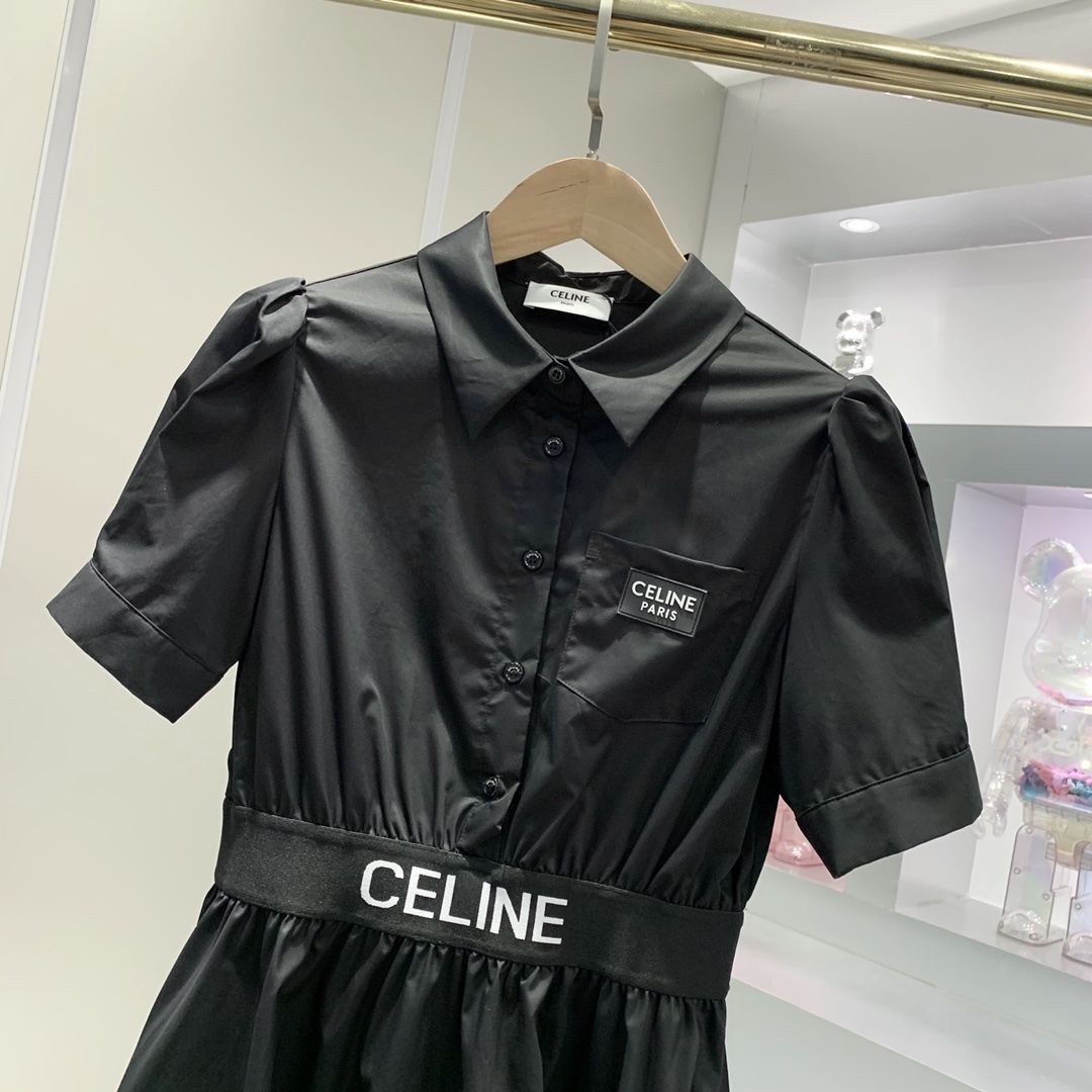 CELINE 셀린느 CELINE PARIS 로고 드레스