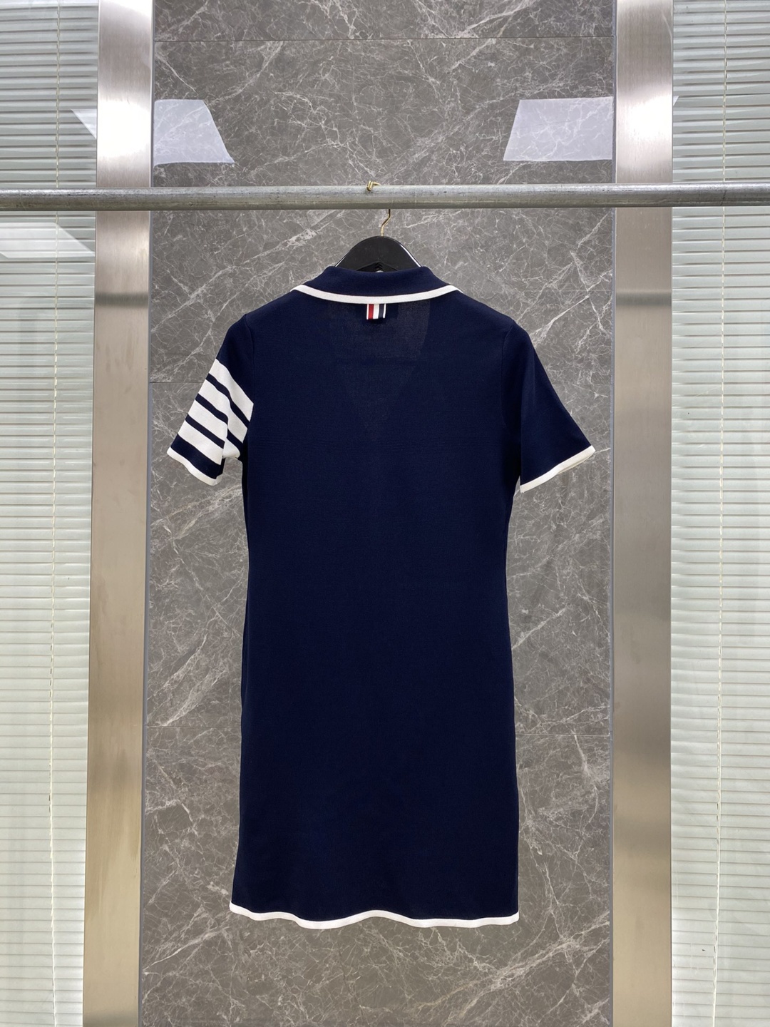 Thom Browne 톰브라운 슬리브 케이지 4-바 셔츠 드레스