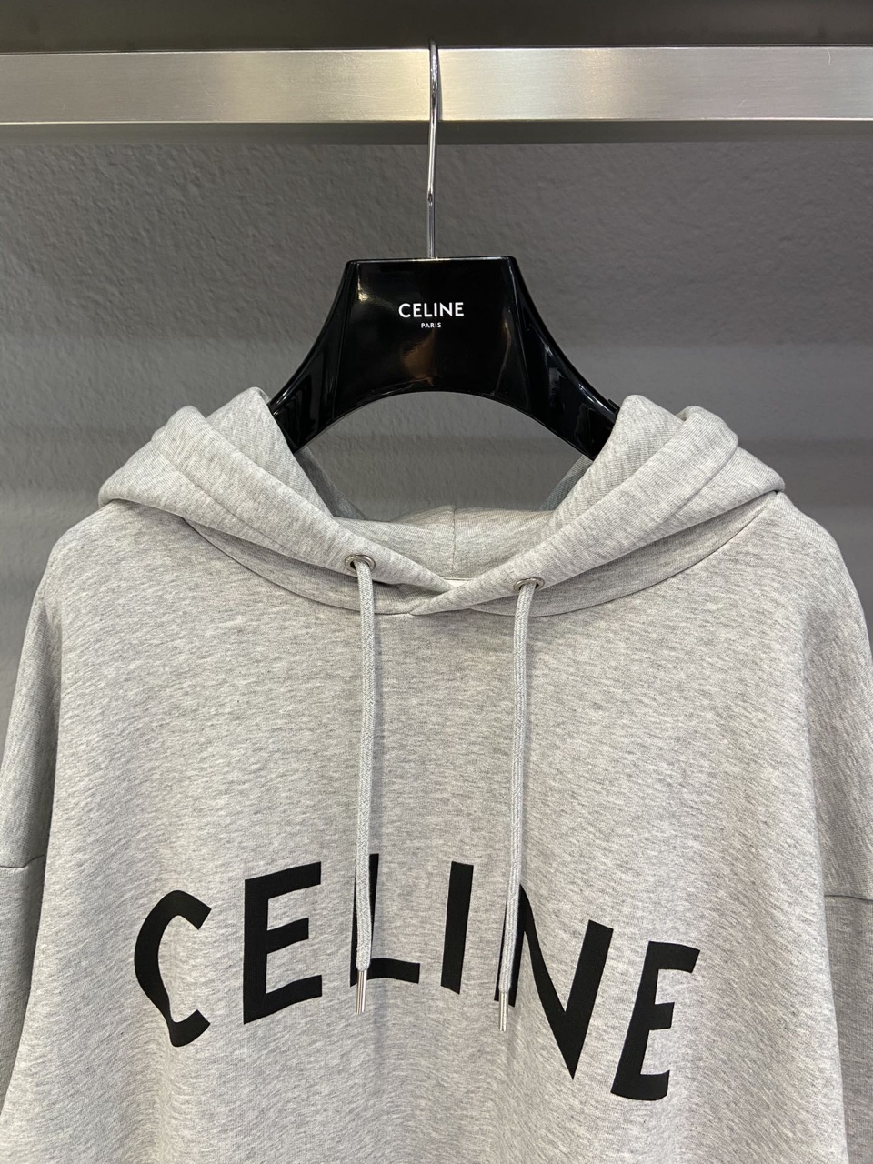 CELINE 셀린느 로고 프린트 후드 스웨트 셔츠
