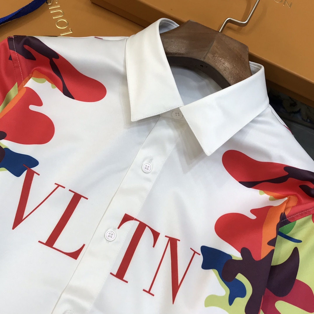 VALENTINO 발렌티노 VLTN 카모 셔츠