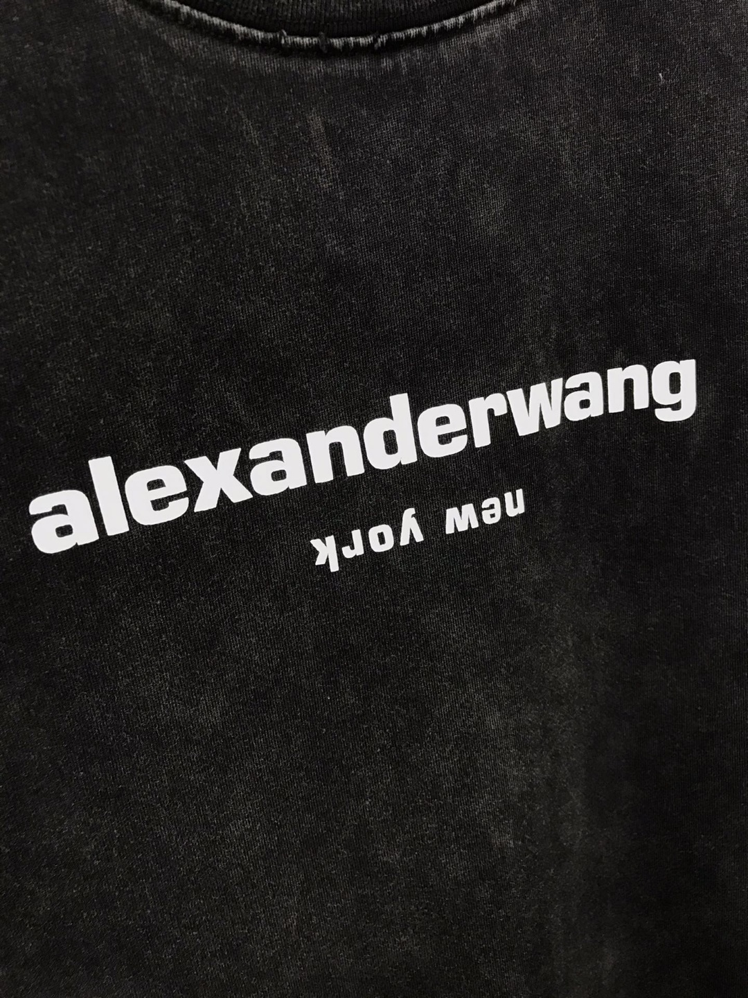ALEXANDER WANG 알렉산더 왕 워싱 저지 로고 티셔츠 (남녀공용)