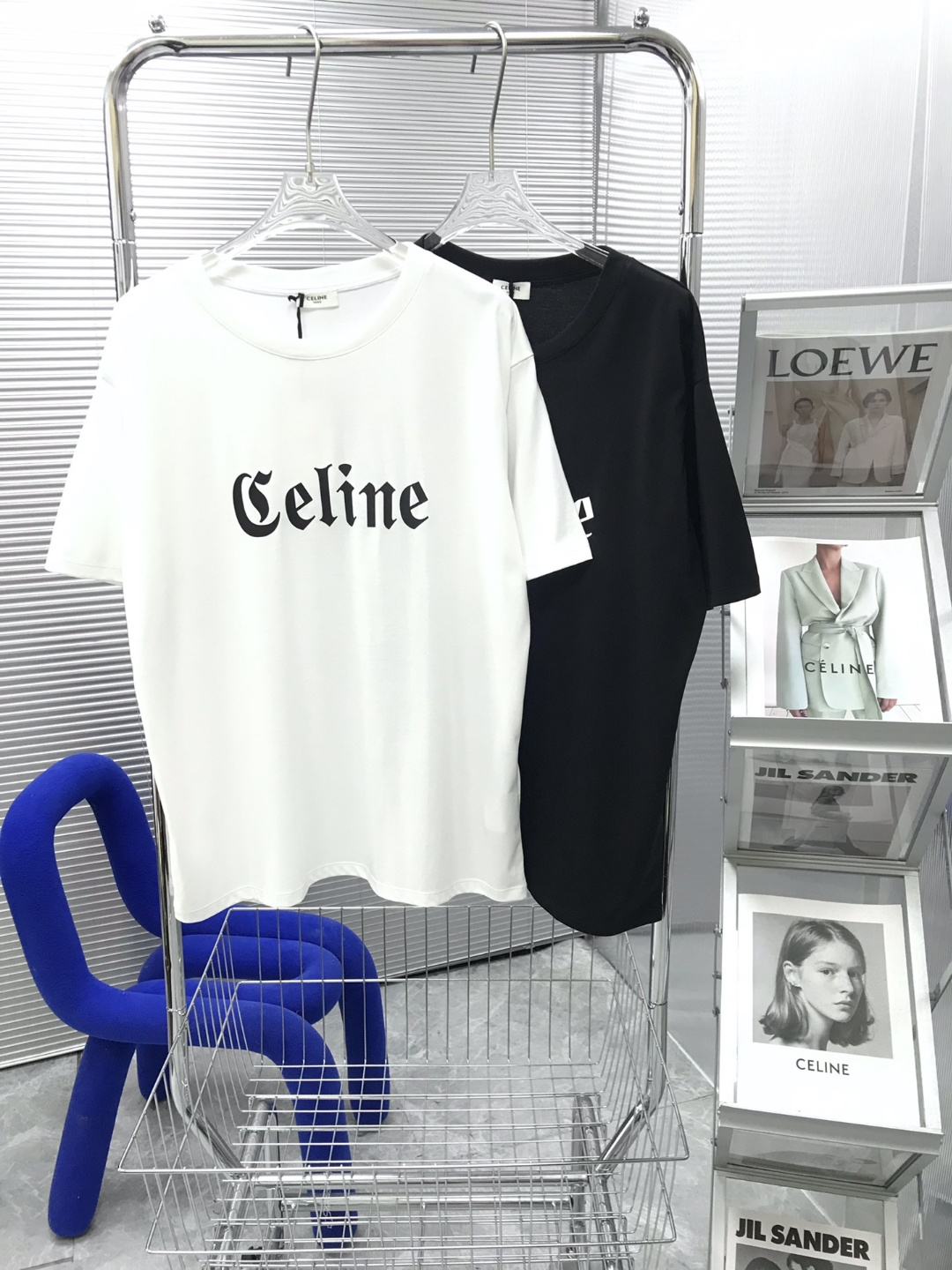 CELINE 셀린느 코튼 로고 티셔츠 (여)